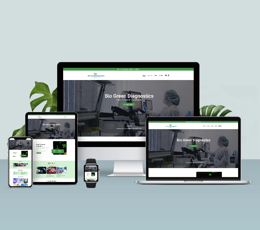 Bio Green Diagnostics website by ProRes India